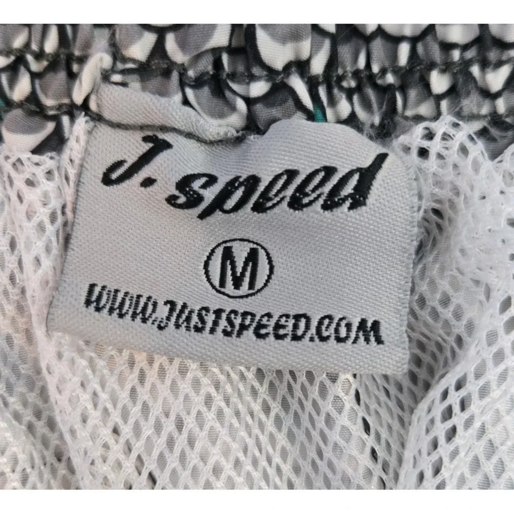 J. Speed Womans Board Shorts Size M Grey,‎ Black, Turquoise